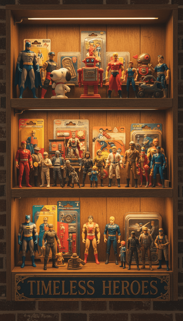 Vintage collectible figurines and action figures